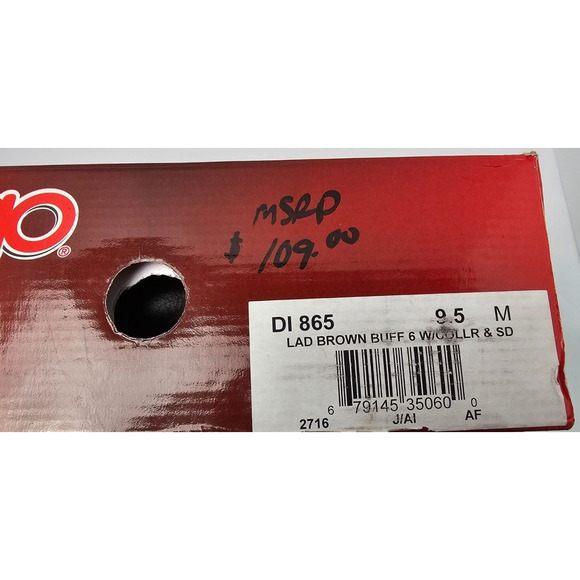 Dingo Willie Western Ankle Boots DI865 Brown Leather Embroidered Women's 9.5M - Picture 11 of 12